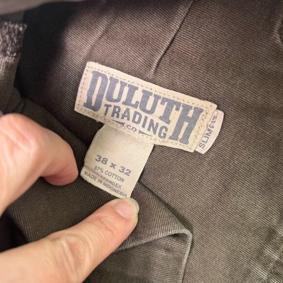 Duluth Trading Men’s Flex Fire Hose Camo Cargo Work Pants 38x32 Utility Canvas - Picture 3 of 10